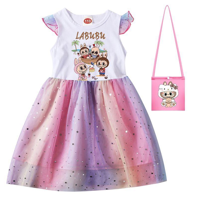 Summer Girls'  Dress, Children's Chiffon Dress, Festival Performance Dress