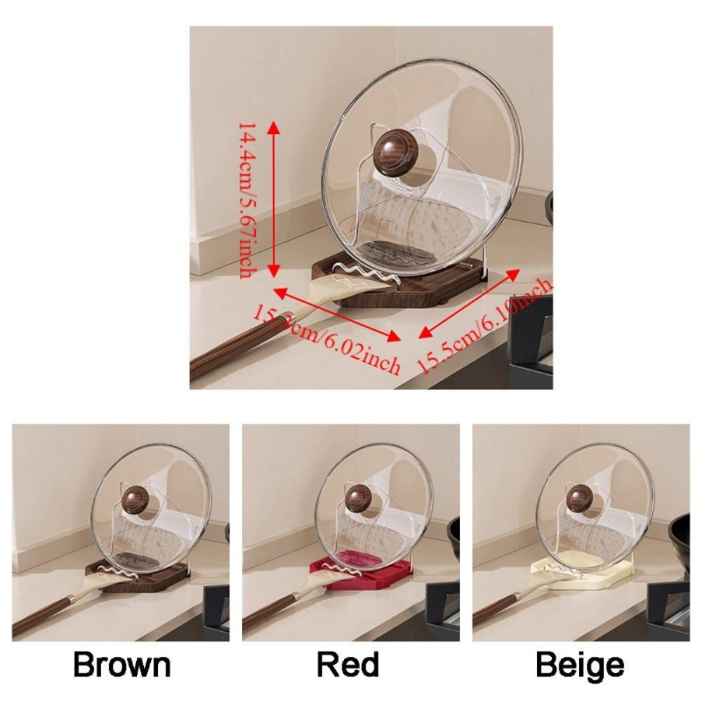 Folding Pot Lid Rack Rustproof Spoon Rest Multi-functional Pot Cover Shelf Cabinet