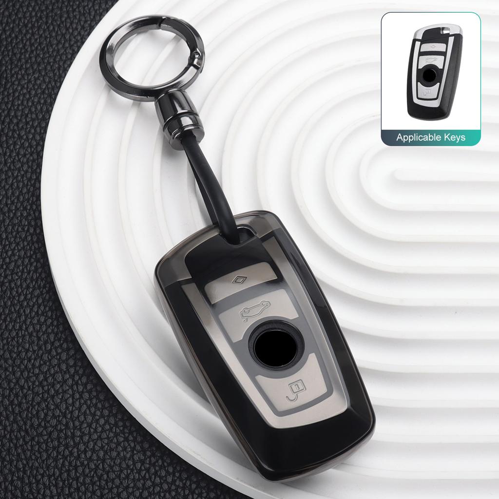 Transparent Tpu Car Key Case Cover For Bmw F10 F15 F16 F20 F30 F18 F25 X1 X3 X4 X5 X6 1 3 5 7 Series M5 M6 320I 530I 550I