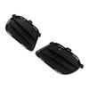 2pcs Front Fog Light Grill Cover Left Right ABS Black Replacement for Mercedes Benz GLE W166 AMG 2015‑2019