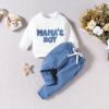 Infant Long Sleeve Top & Pants Set - Spring/Fall Sportswear for Boys & Girls
