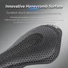 1Pcscarbon Fiber 3D Printed Bike Ultralight Hollow Breathable Comfort Anti-Pain Shock Absorbing Cycling Seat Cushion Fit