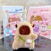 Viral Capybara Backpack Charm: Plush Toy Keychain and Pendant