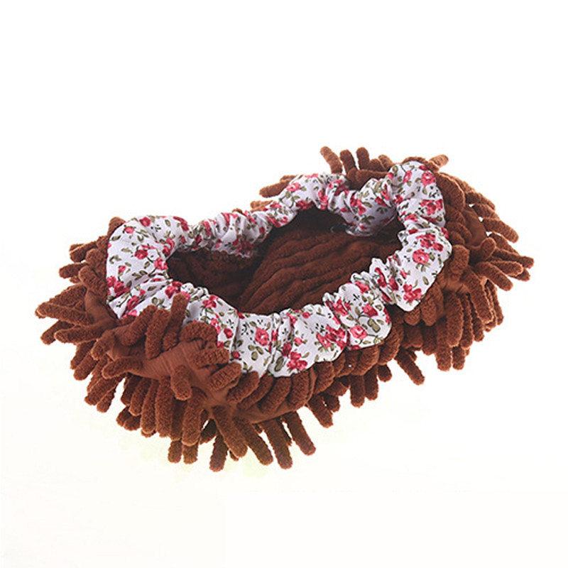 

Многофункциональные тапочки для чистки пола от пыли, обувь для ленивой уборки, домашняя обувь для чистки пола из микроволокна 1 pair коричневый