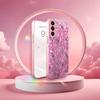 Exquisite patterns PhoneCase for Samsung Galaxy S26 S25 S24 S23 S22 FE Ultra Plus Built-in glass feel bare machine Women's style