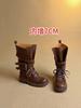 Cowhide Thick-soled Thick-heeled Retro Leather Martin Boots Women's 2025 New Medium Tube Thin Boots Belt Buckle Locomotive Boots