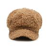 Fashion Lamb Wool Berets for Women Autumn Winter Painter Hat Octagonal Cap