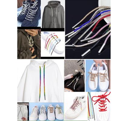 1 para sznurowadeł do butów z cyrkoniami, brokatowe sznurowadła z cyrkoniami, błyszczące diamentowe sznurowadła do sneakersów, butów, sznurki do kaptura