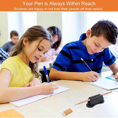 Adhesive Pen Holder Desk Organizer Silicone Pen Holder Marker Holder Desk Accessories for Wall Clipboard Fridge