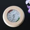 14.5 X3cm Round Digital Sauna Wood Thermometer Hygrometer for Sauna Room Hotel
