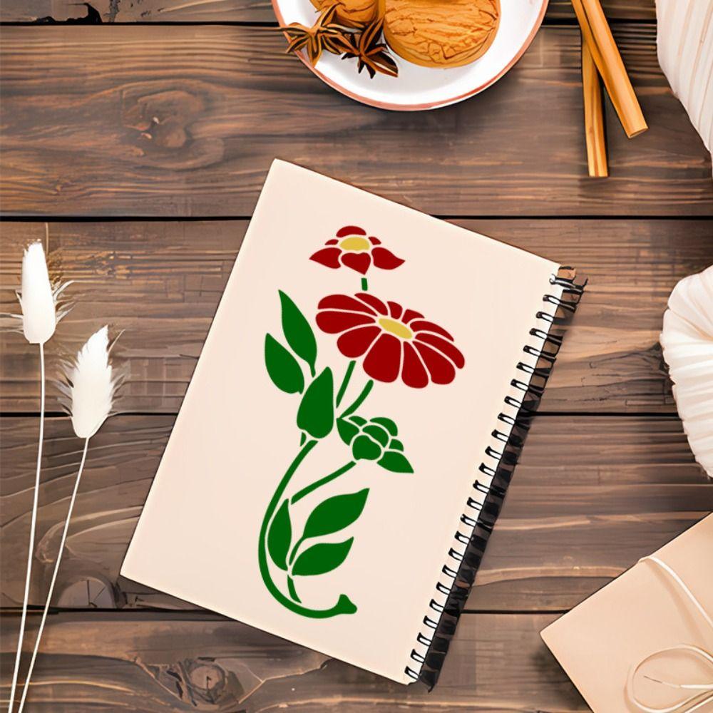 PET Graffiti Samolepky Kreativní Malované Samolepky Šablona Nové Květinové Šablony