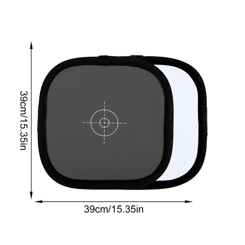 Collapsible 3-in-1 Photography Reflector Disc, Handheld Light Reflector Diffuser With 18% Gray Card For Studio Portrait Video Shooting