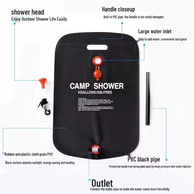 Folding Outdoor Camping Shower Bag – Portable Water Storage for Travel & Picnics