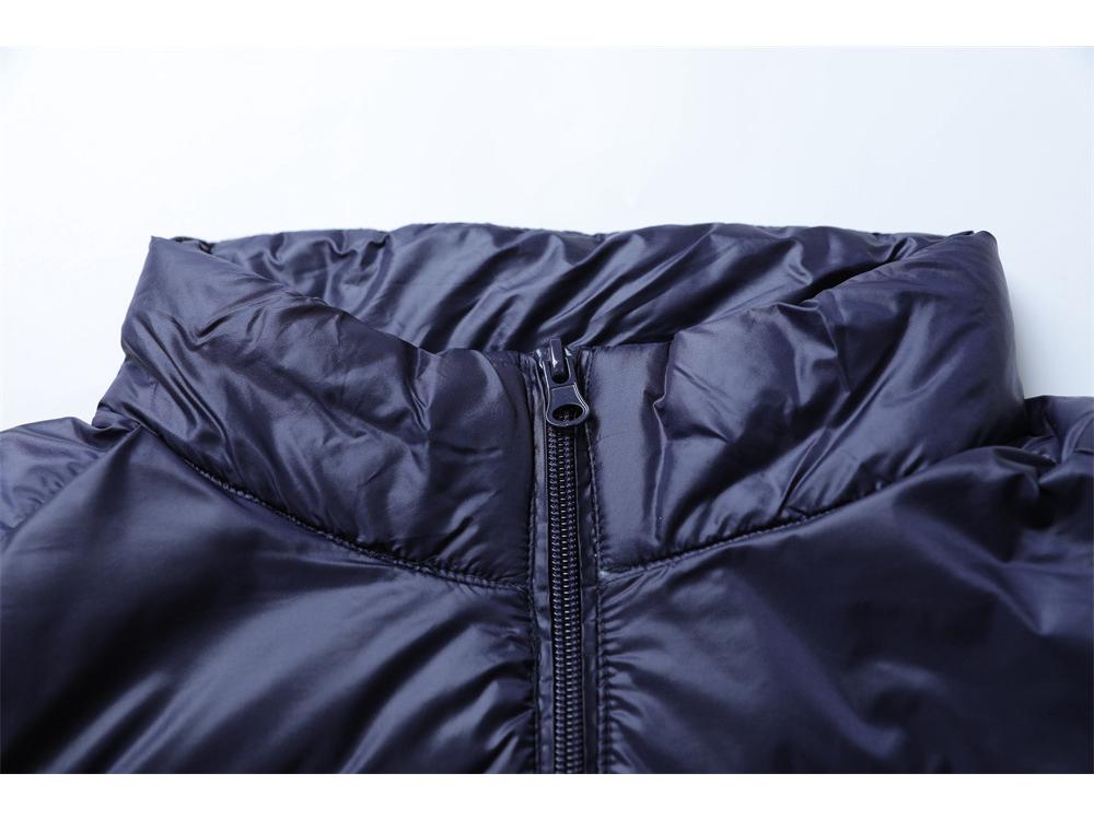 Men's Lightweight Stand Collar White Duck Down Jacket