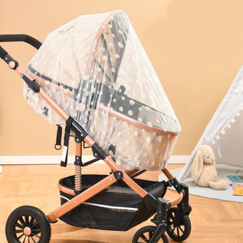 Upgraded Mosquito Net for Stroller Protective Baby Stroller Mosquito Net Perfect Bug Net for Strollers Bassinets Cradle-