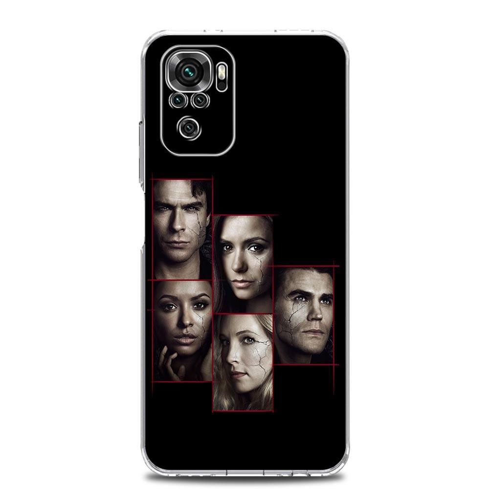 Phone Case For Xiaomi Redmi Note 13 12 5G 9S 9 8 10 11 Pro Plus 4G 9T 13C 12C 10C 9C 9A 7 Pro Cover The Vampire Diaries Damon