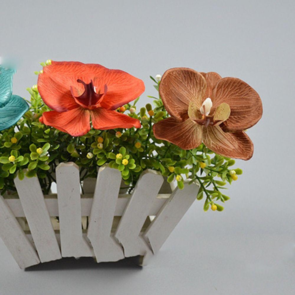 DIY Schmuckherstellung Handwerk Simulierte Blume Kopfschmuck Schmetterlingsorchidee Blume Niedlich Geschenk