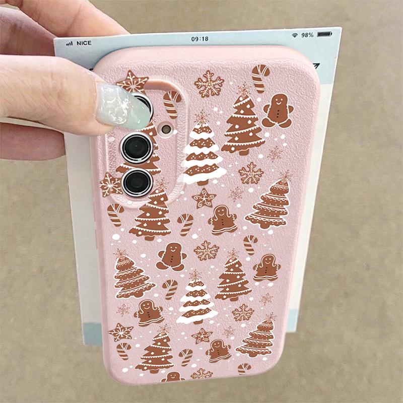 Mini Christmas Tree Case For Samsung Galaxy S25 S24 S22 Ultra S23 FE A17 A56 A36 A26 A55 A16 A15 A25 A54 5G Soft TPU Phone Cover