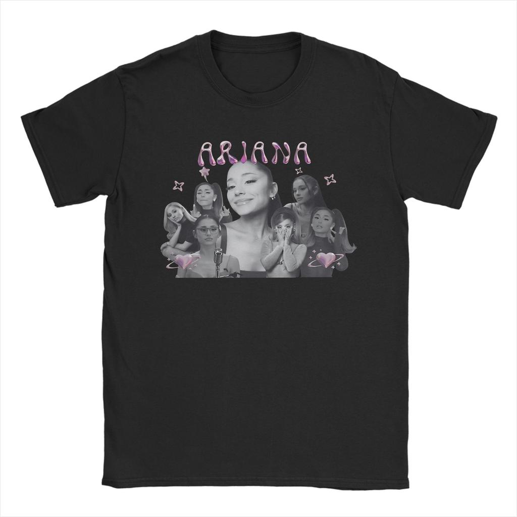 Zangeres Ariana Grande Tour Album 2026 T-shirt Zomer Katoenen T-shirts Voor Unisex Nieuwigheid Custom Logo T-shirt Korte Mouw Top T-shirts
