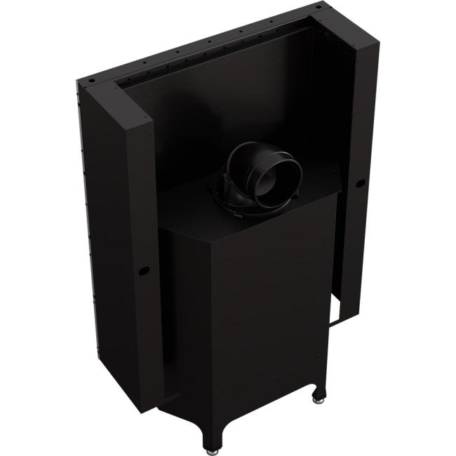 Steel fireplace KRATKI NADIA 13 kW Ø 200 Lift-up self closing door