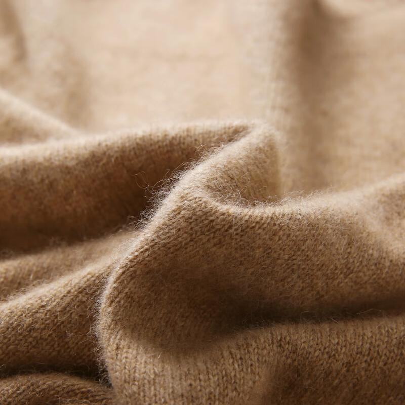 Zhaojun Women's 100% Cashmere Thick Round Neck Cardigan