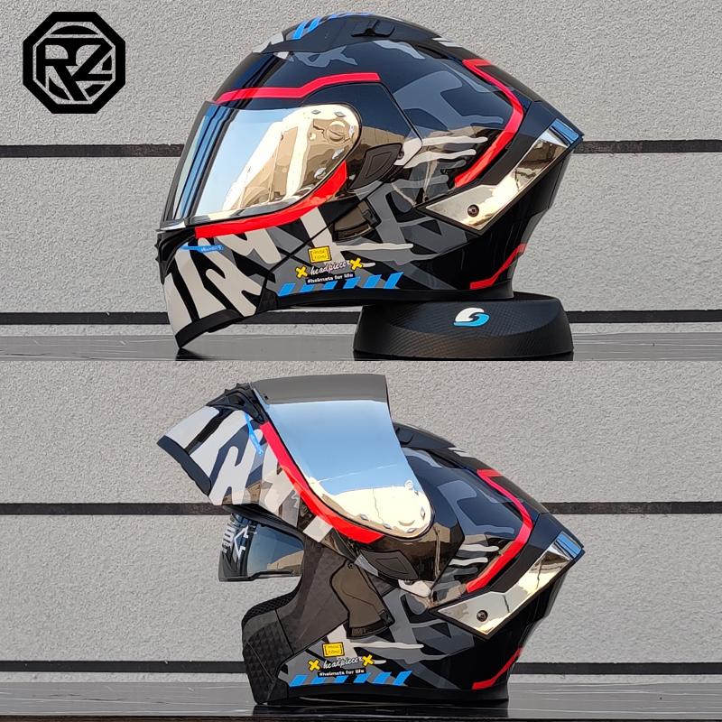 ORZ High Quality Modular Flip Helmet Double Lens Full Helmet Casco Para Motos Motorcycle Travel Half Full Helmet Casque Moto