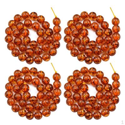 22 מ"מ מרווח חום חרוזים רופפים עגולים שרף ייצור 15.5 אינץ'