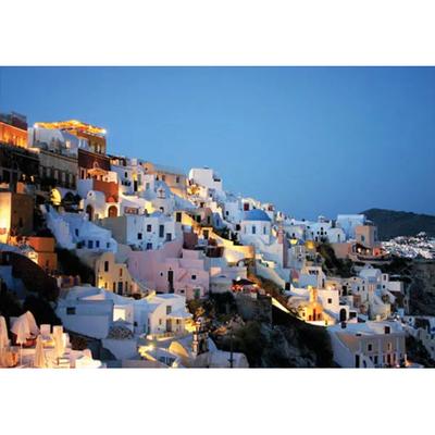 [BN] Puzzle 1000 pièces - Coucher de soleil sur Santorin au crépuscule - Vue panoramique (Bien BN10-094)