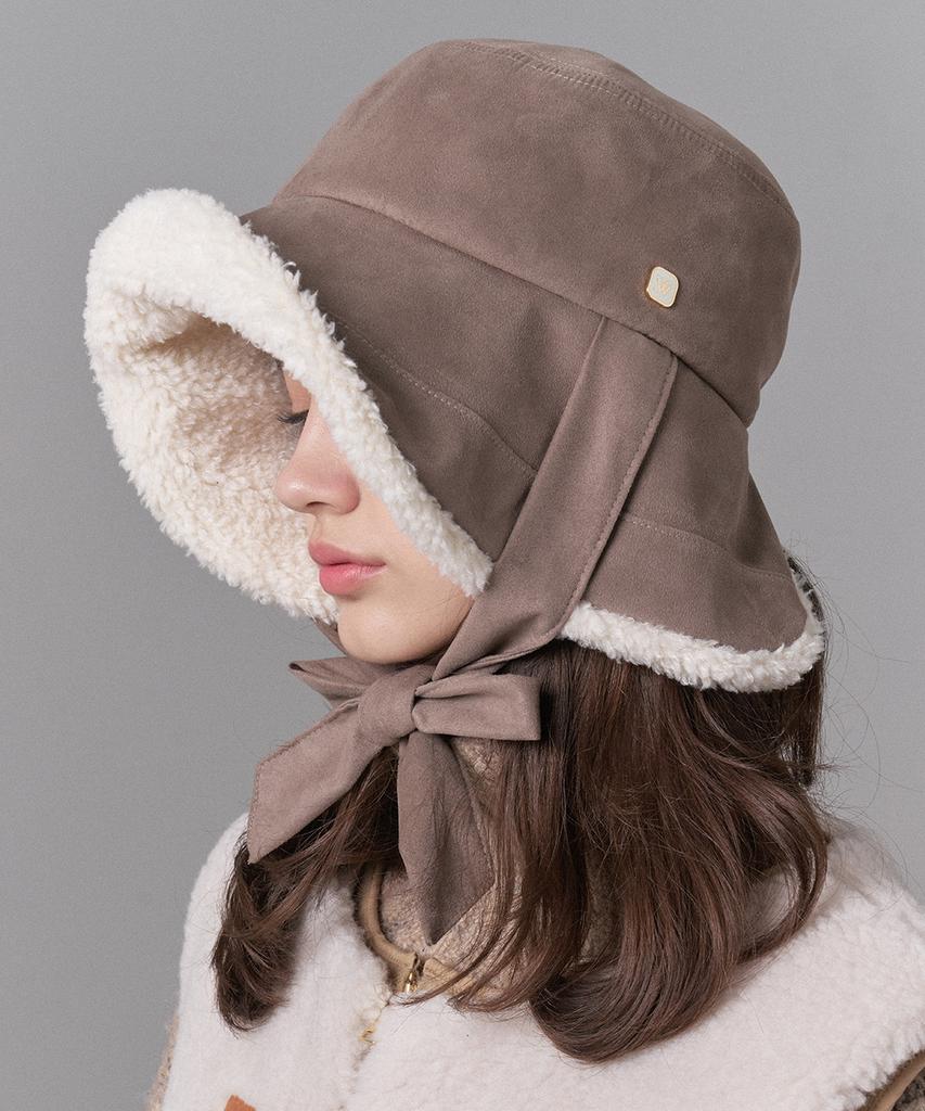 Hwaiteusaenjeu Suede Wide-Brimmed Hat Oscar (4 Colors)
