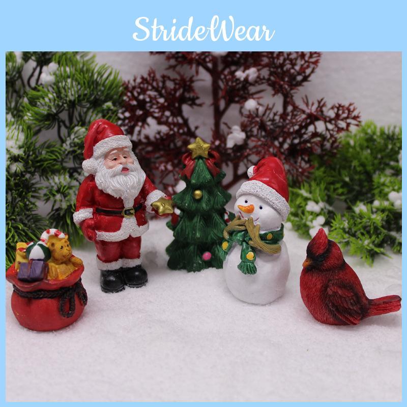 Christmas Claus Santa Tree Gift Bag With Snowman Resin Crafts For Festive Decor