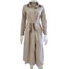 Women's Cotton Button Down Maxi Long Sleeve Lapel Collared Long Dress Lace Up Waist Ladies Robes