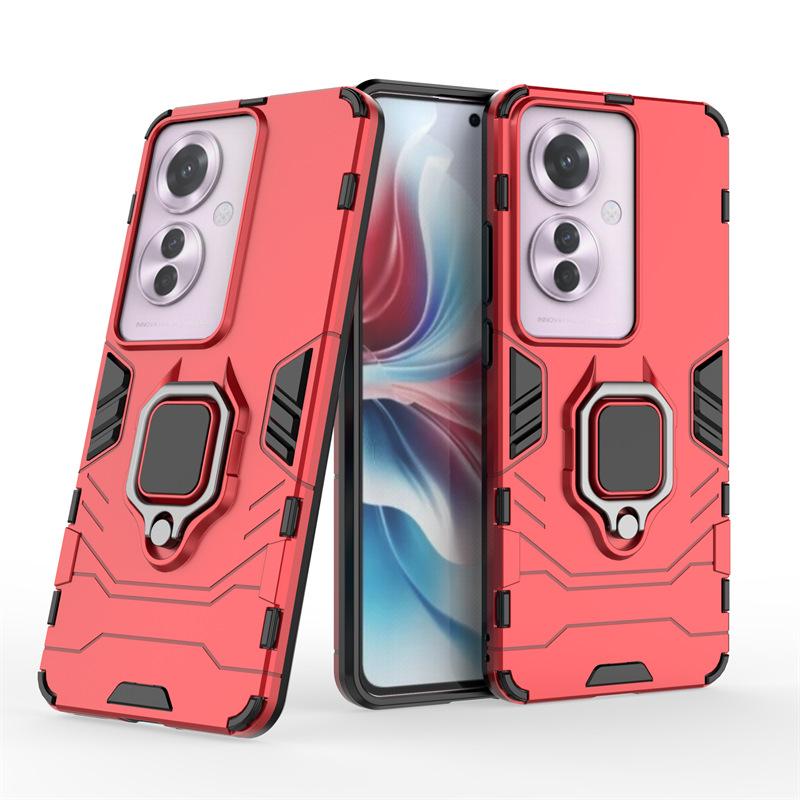 Applicable to OPPO F25Pro Black Panther mobile phone case F27Pro + all-inclusive F19 bracket F17 anti-drop F15 protective case