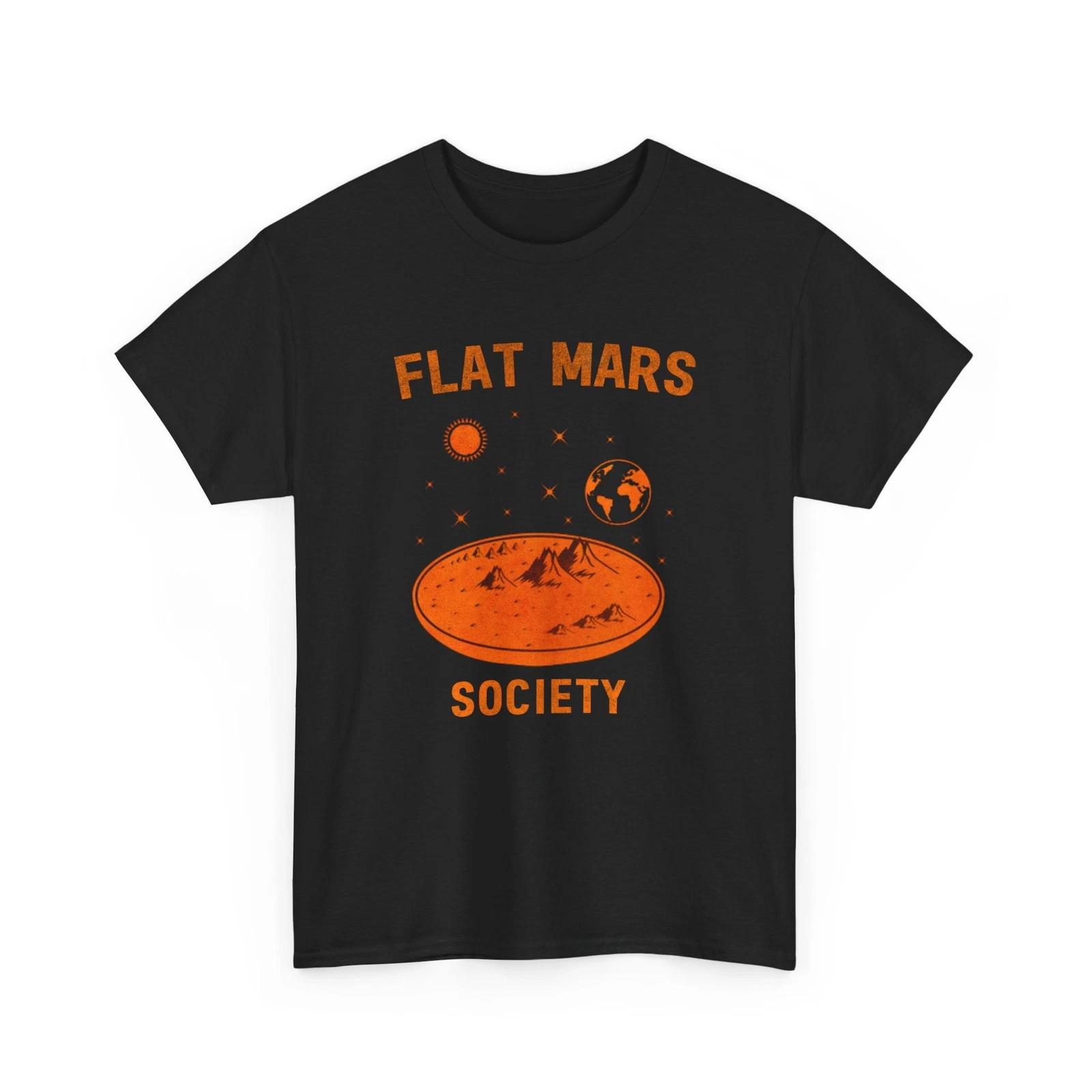 Occupy Mars Flat Mars Society T shirt, Space Explorer Women Men Shirt S