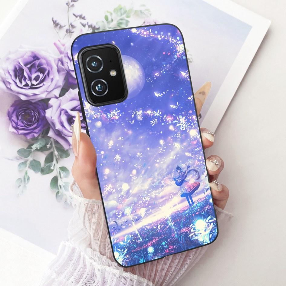 For Asus Zenfone 8 ZS590KS Phone Case Popular Butterfly Soft Black Silicone Cover for Asus Zenfone 8z Case Zenfone8 I006D Bumper