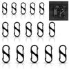 15Pcs Zipper Clips Anti Theft Zipper Pull Replacement Backpack Zipper Pulls Keep Closed Carabiner Clip for Luggage Suitcase