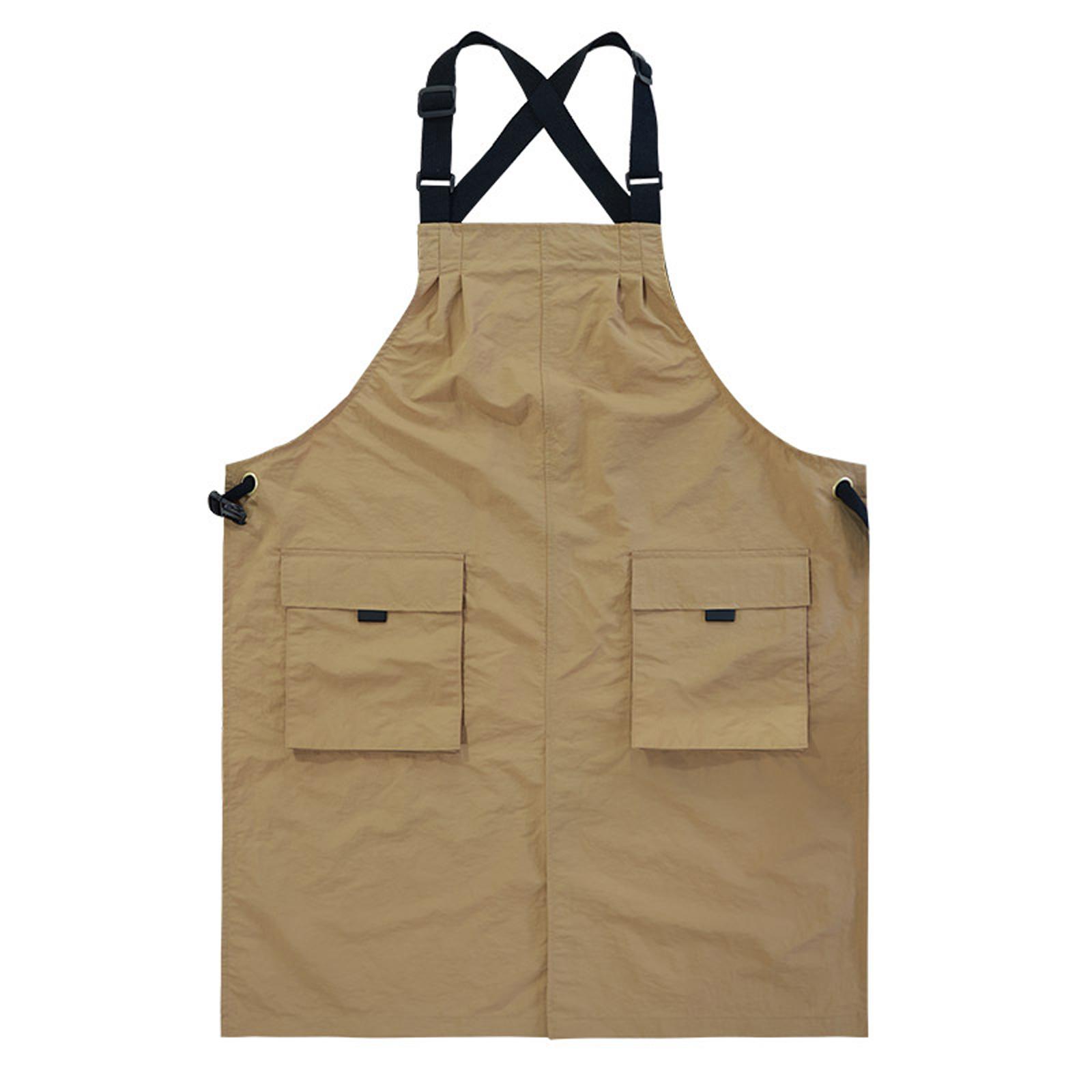 

Фартук для мужчин и женщин, Рабочий фартук с поясом и карманами, Униформа для ресторана, цветочного магазина One Size