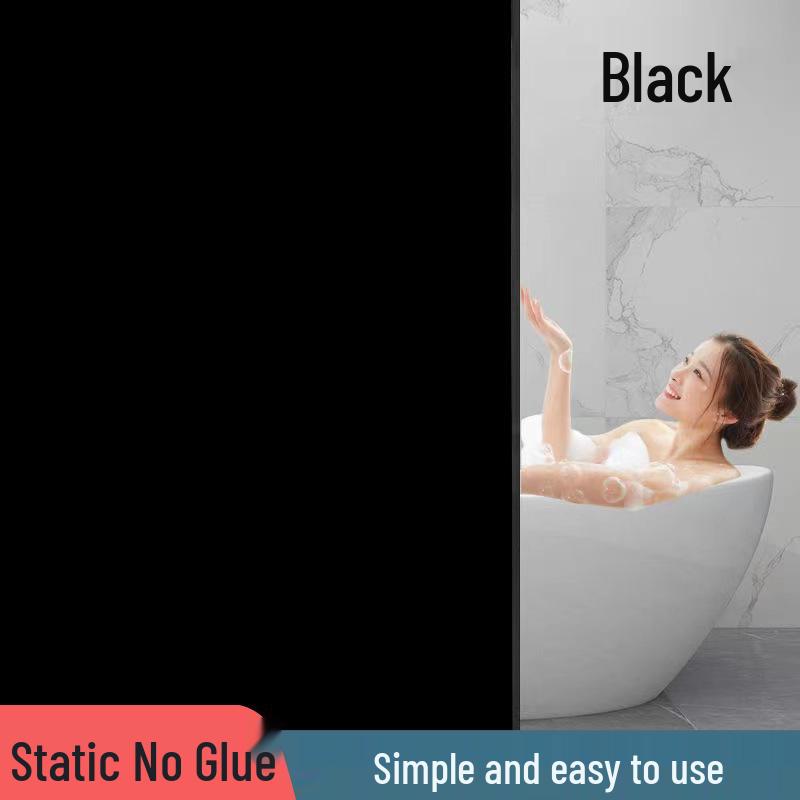 Frosted Glass Stickers: Light-Transmitting & Opaque Electrostatic Film for Bathroom Privacy.