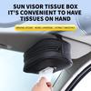 Fashionable PU Leather Car Sun Visor Tissue Box a Space-saving Organizer for Vehicle Car Tissue Holder Car Interior Accessories