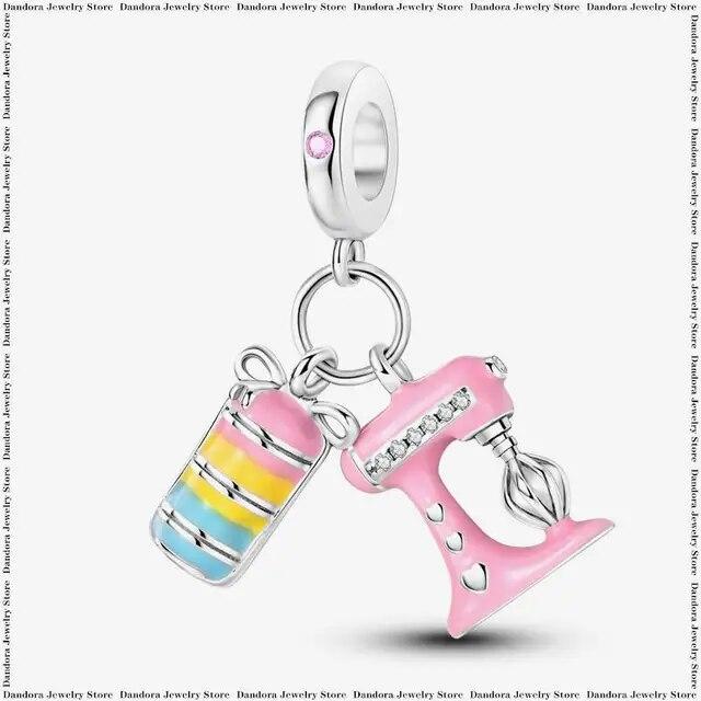 Three Piece Set Charm Beads Fits Charms Bracelet for Women 925 Silver Pendant Bead DIY Jewelry Gift