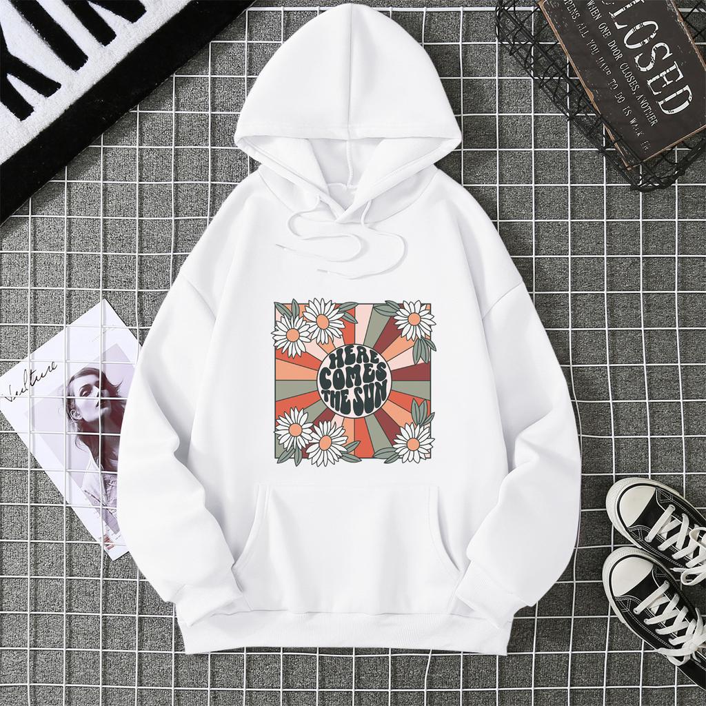 American hooded sweater women's autumn and winter Korean version fashion oversize loose coat women's clothing