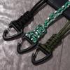 Parachute Cord Carabiner Woven Paracord Keychain Nylon Lanyard Hand-Woven Starp Backpack Key Ring
