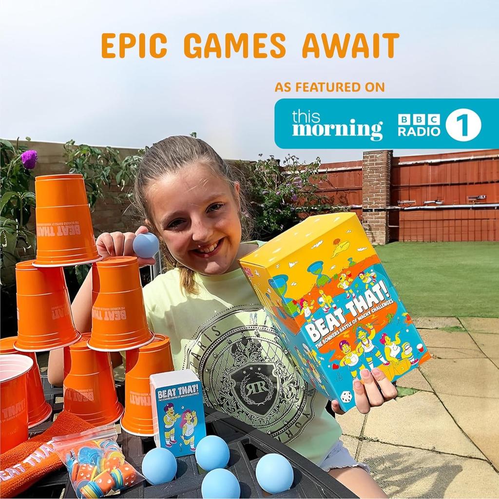 Beat That Spiel und Haushaltsgegenstände Erweiterungs-Kombipack von Gutter Games Familienparty 2 Spieler