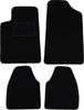 Czarne welurowe dywaniki podłogowe do: Citroen C6 sedan (2005-2012)