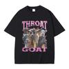 Funny Throat Goat Graphic Print T-and Kids Tshirt Male Fashion Oversized Streetwear Men Women Casual High Quality Pure Cotton Short Sleeve