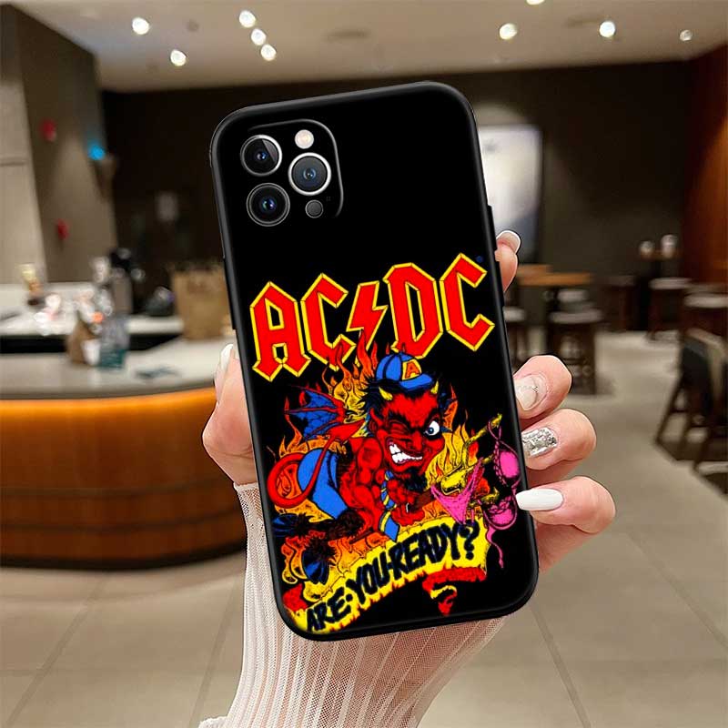 RE1 A-acdc New High-End Shell Phone Case for iPhone SE X XS XR 16E 17 11 Pro Max 8 7 6 6s Plus Air