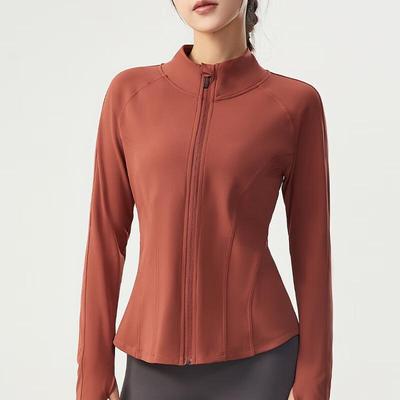 Longchan Damen Schnelltrocknende Yoga- & Laufjacke