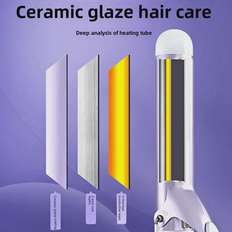 40mm Large Curling Iron for Big Waves - Korean Electric Curling Tool, Gentle on Hair