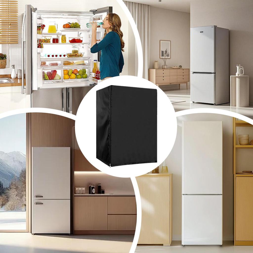 Oxford cloth vertical refrigerator protective cover waterproof Dustproof Sun-Proof Refrigerator Protector Refrigerator cover