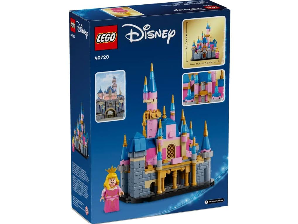 LEGO Disney Mini Princess Aurora's Castle Building Set 40720, Ages 12 and Up