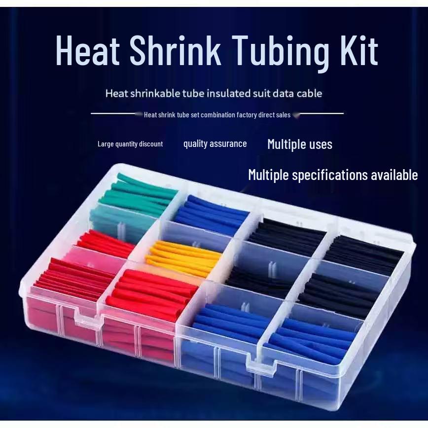 Dual-Color Heat Shrink Tubing Set for DIY Home Insulation and Wire Protection